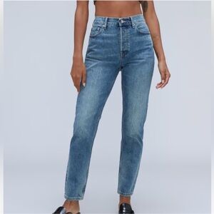 Everlane Hourglass Denim Blue Ankle Jeans Size 28 EUC #5842